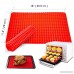 Silicone Pyramid Baking Mat Pastry with Fat Reducing Healthy Cooking Heat-Resistant Non-stick for Oven Grilling BBQ (1 Red) - B06XQ7K47C